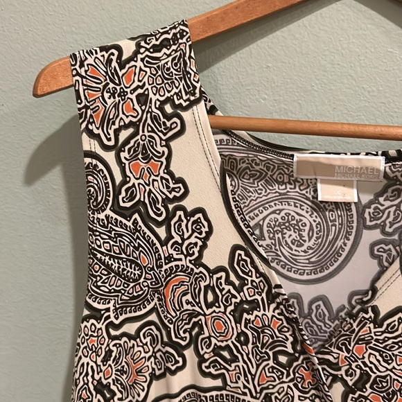 Michael Kors Sleeveless Paisley Dress Women’s Size L/G - Picture 6 of 11